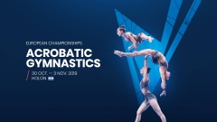 GYMNOVA, proveedor oficial de los Campeonatos de Europa de gimnasia acrobática