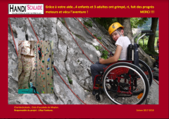 ENTRE-PRISES soutient HANDI’SCALADE