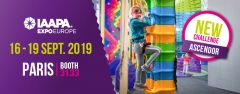 Clip ‘n Climb at the IAAPA Expo Europe trade show in Paris